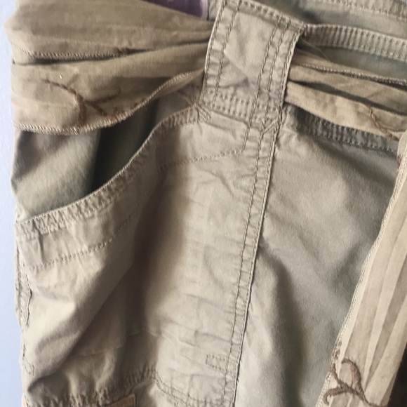 RuffHewn sage green lightweight cotton jogger/cargo pants with belt size 12 - Picture 9 of 16